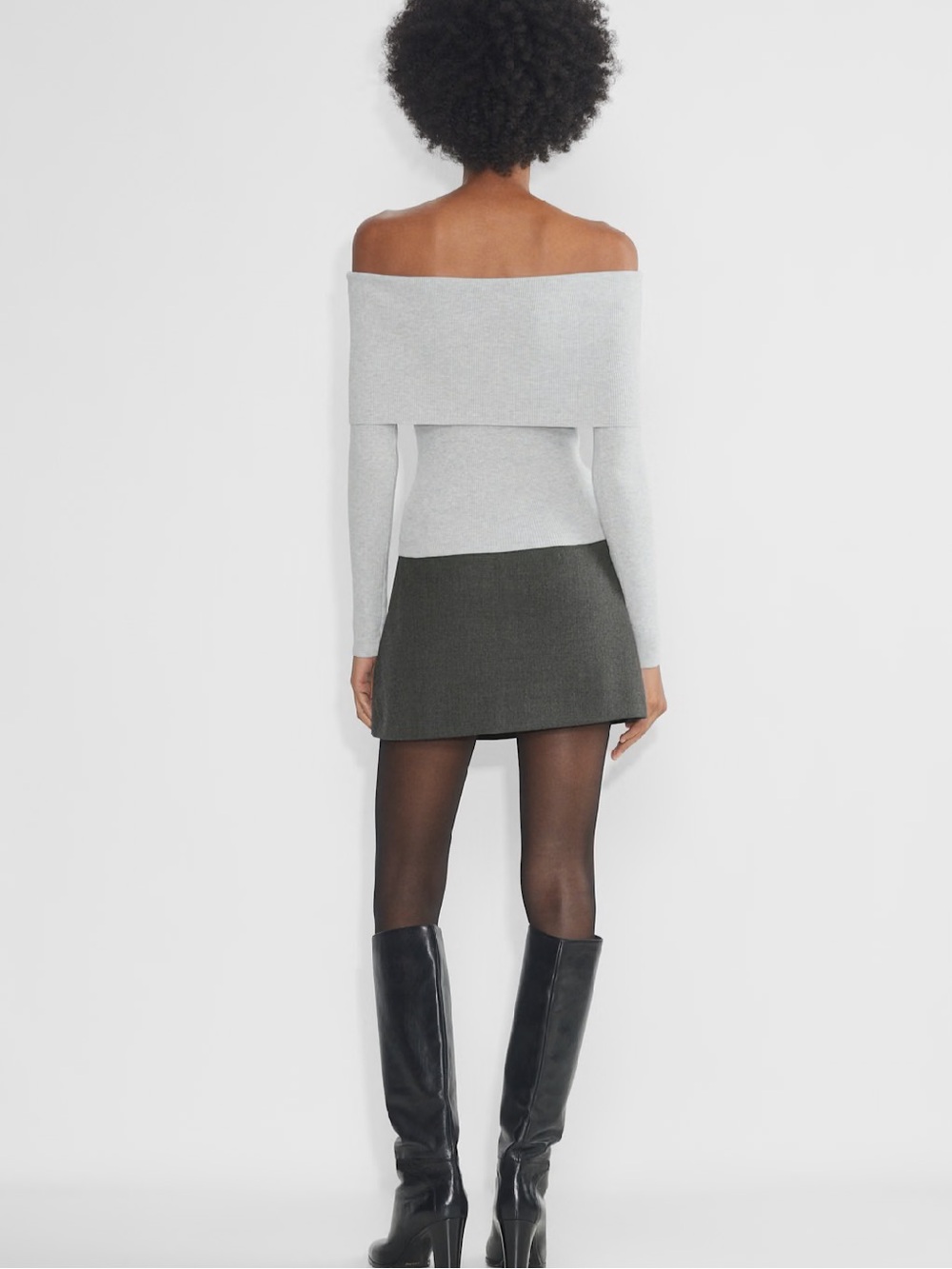 NWT Wilfred Nola Sweater in Heather Chrome ! Size L - Picture 3 of 10